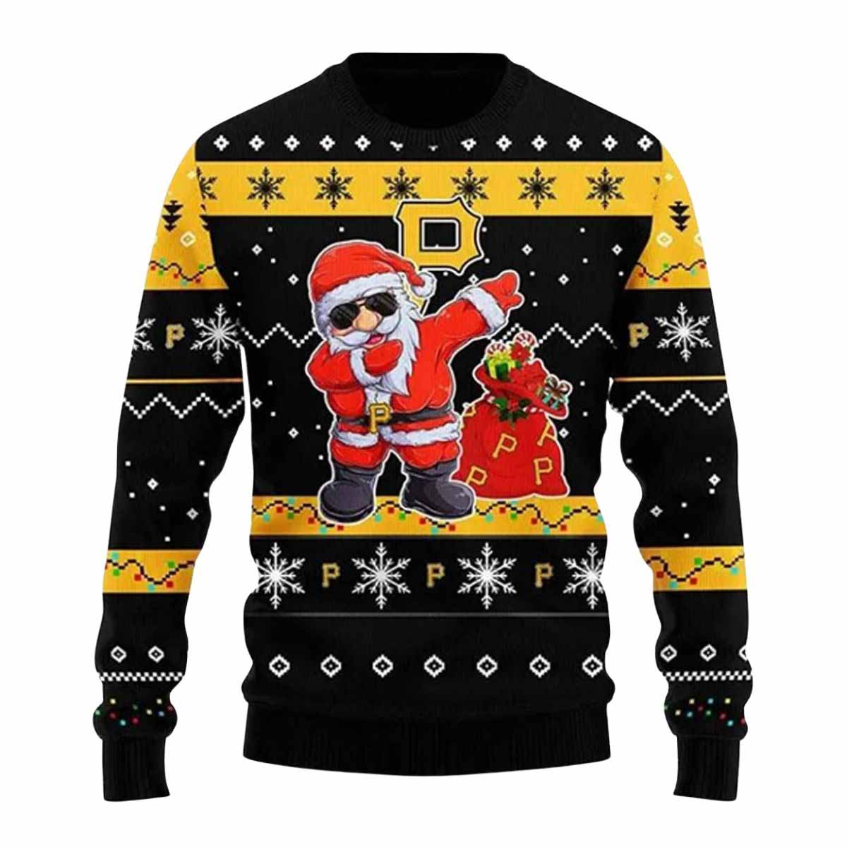 Pirates Dabbing Santa Claus Ugly Christmas Sweater Pirates Dabbing Santa Claus Ugly Christmas Sweater