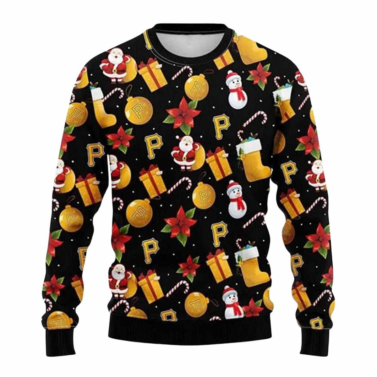 Pirates Santa Claus Snowman Ugly Christmas Sweater Pirates Santa Claus Snowman Ugly Christmas Sweater
