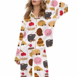 Plushies Bakery Silky Satin Pajama Set