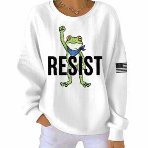 Portland Frog Resist Waffle Sweater 1 Portland Frog Resist Waffle Sweater