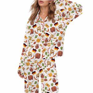 Prost Oktoberfest Silky Satin Pajama Set
