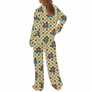 Puerto Rico Sapo Concho Silky Satin Pajama Set