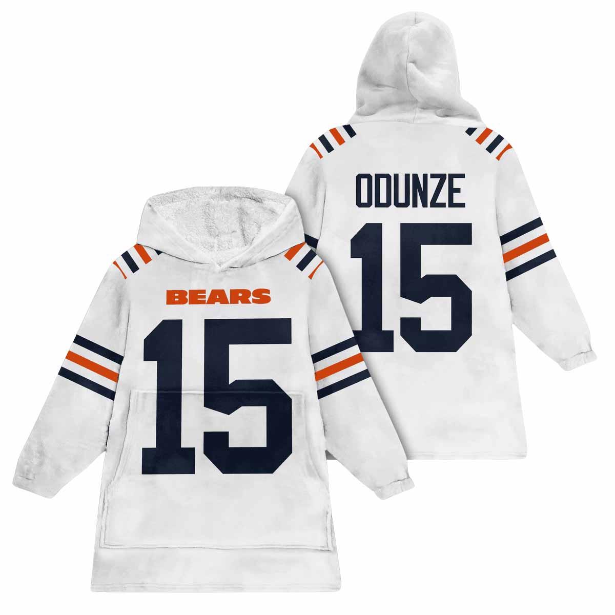 R.O 15 Chicago Football Unisex Blanket Hoodie R.O 15 Chicago Football Unisex Blanket Hoodie