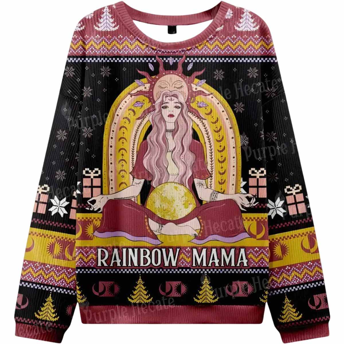 Rainbow Mama Ugly Christmas Sweater Rainbow Mama Ugly Christmas Sweater