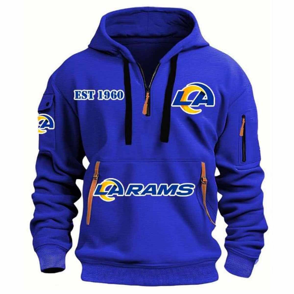 Rams EST 1960 Quarter Zip Hoodie Rams EST 1960 Quarter Zip Hoodie