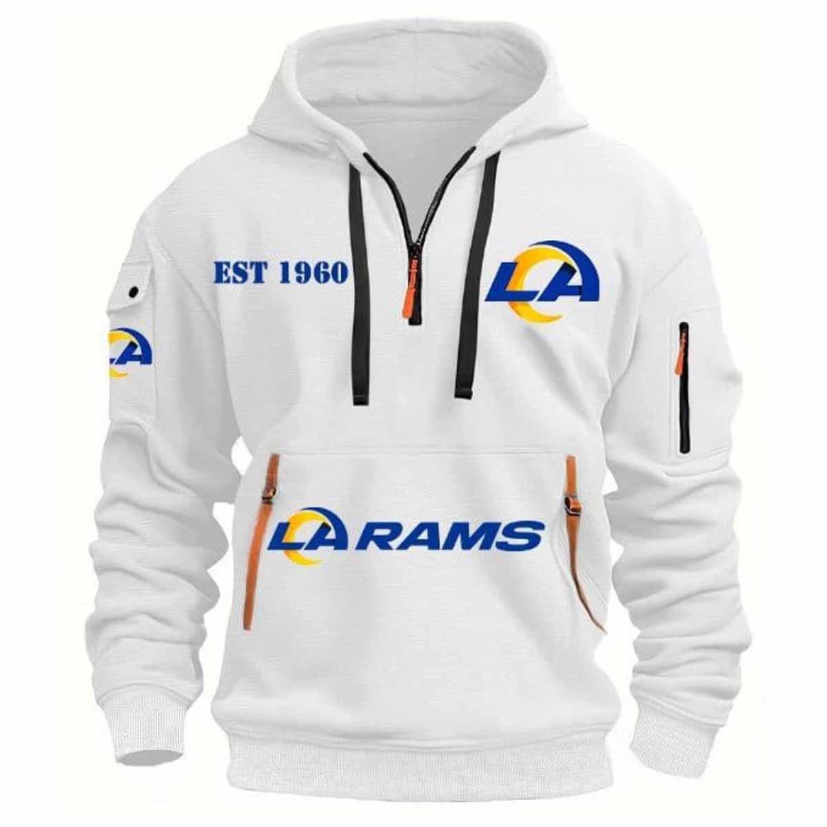 Rams EST 1960 Quarter Zip Hoodie Rams EST 1960 Quarter Zip Hoodie