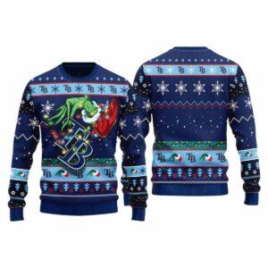 Rays Grnch Hand Ugly Christmas Sweater