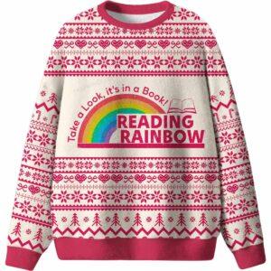 Reading Rainbow Ugly Christmas Sweater Reading Rainbow Ugly Christmas Sweater