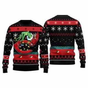 Reds Grnch Hand Ugly Christmas Sweater Reds Grnch Hand Ugly Christmas Sweater