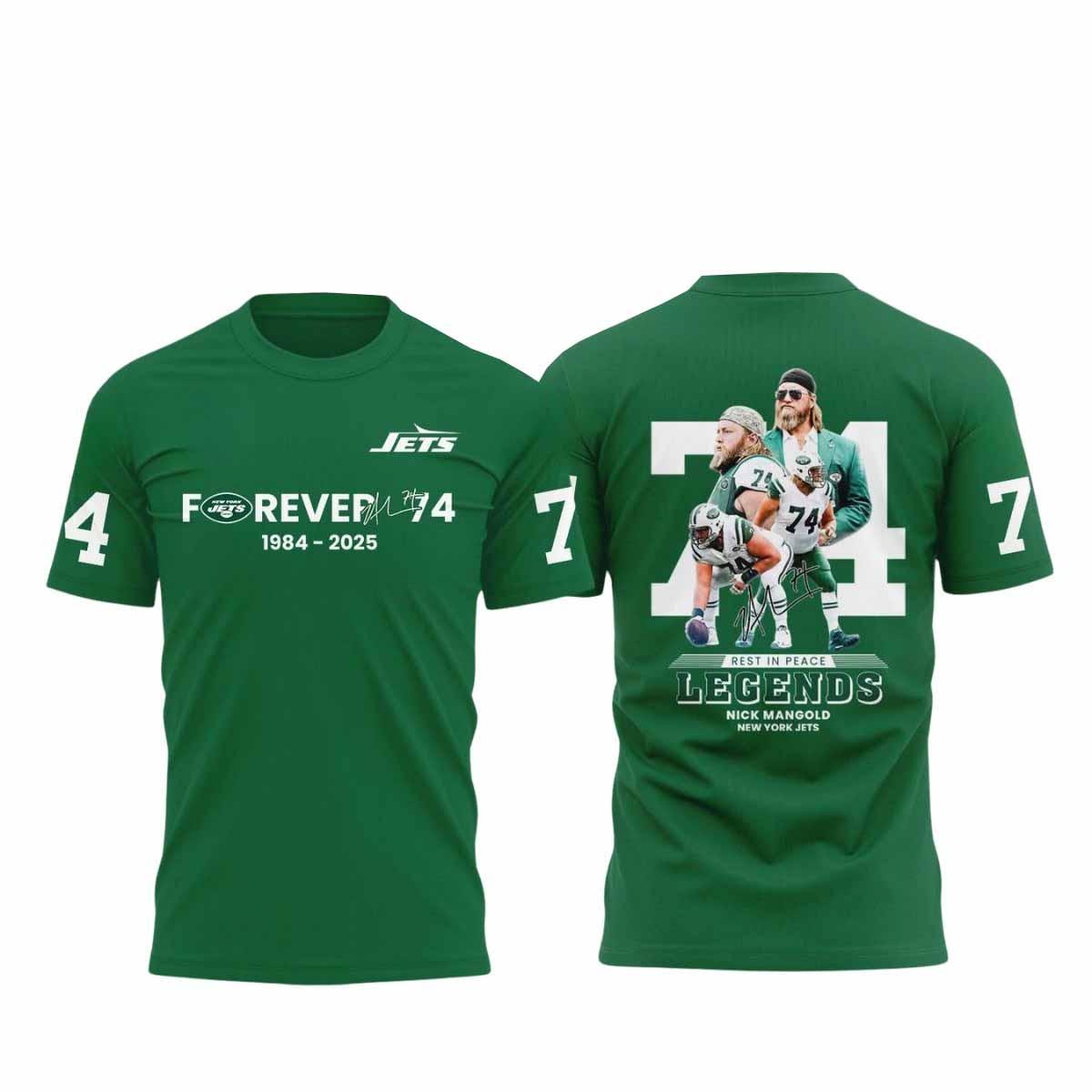 Rest In Peace Forever 74 Nick Mangold Shirt Rest In Peace Forever 74 Nick Mangold Shirt