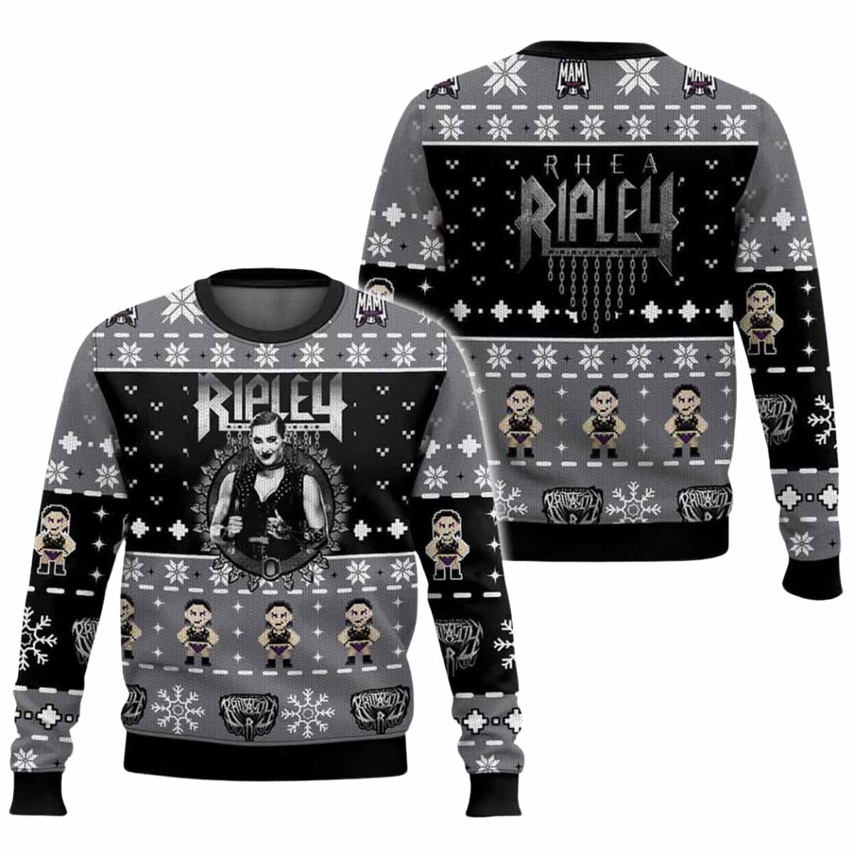 Rhea Ripley Ugly Christmas Sweater Rhea Ripley Ugly Christmas Sweater