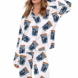 Robby Langdon Dana Mel Silky Satin Pajama Set