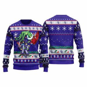 Rockies Grnch Hand Ugly Christmas Sweater Rockies Grnch Hand Ugly Christmas Sweater