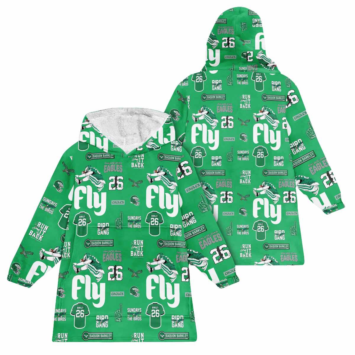 S.B 26 Philadelphia Football Unisex Blanket Hoodie S.B 26 Philadelphia Football Unisex Blanket Hoodie