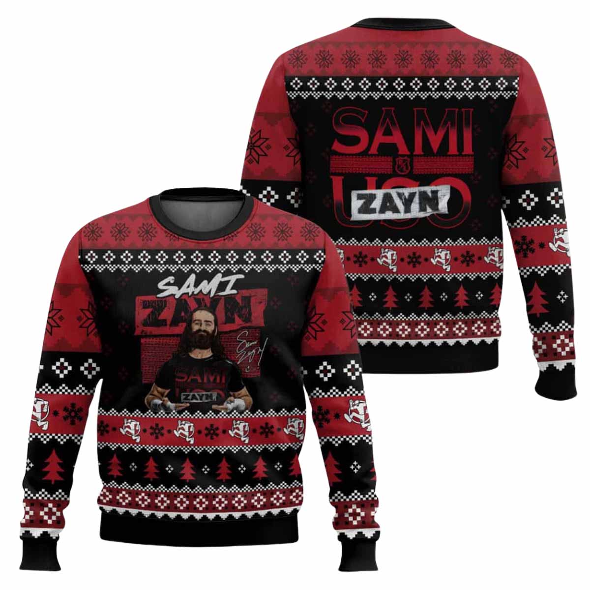 Sami Zayn Ugly Christmas Sweater Sami Zayn Ugly Christmas Sweater