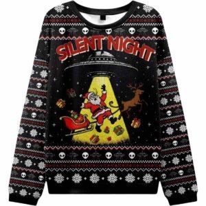 Santa Claus Was Kidnapped By Aliens Ugly Christmas Sweater
