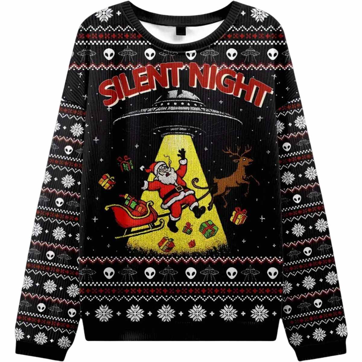 Santa Claus Was Kidnapped By Aliens Ugly Christmas Sweater Santa Claus Was Kidnapped By Aliens Ugly Christmas Sweater