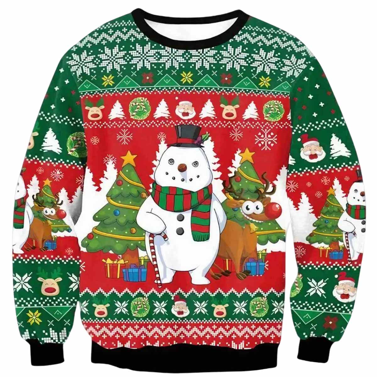 Snowman Christmas Ugly Sweater Snowman Christmas Ugly Sweater