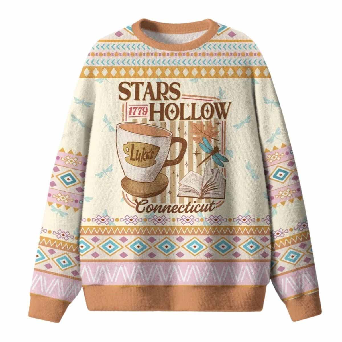 Stars Hollow 1779 Connecticut Ugly Christmas Sweater Stars Hollow 1779 Connecticut Ugly Christmas Sweater