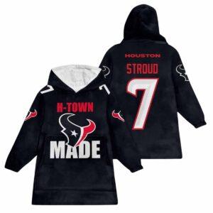 Texans H-Town Made Stroud 7 Unisex Blanket Hoodie Texans H-Town Made Stroud 7 Unisex Blanket Hoodie