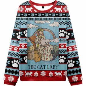 The Cat Lady Ugly Christmas Sweater