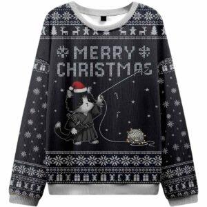 The Cats Christmas String Pull Ugly Christmas Sweater