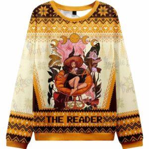 The Reader Moonlit Tales Ugly Christmas Sweater