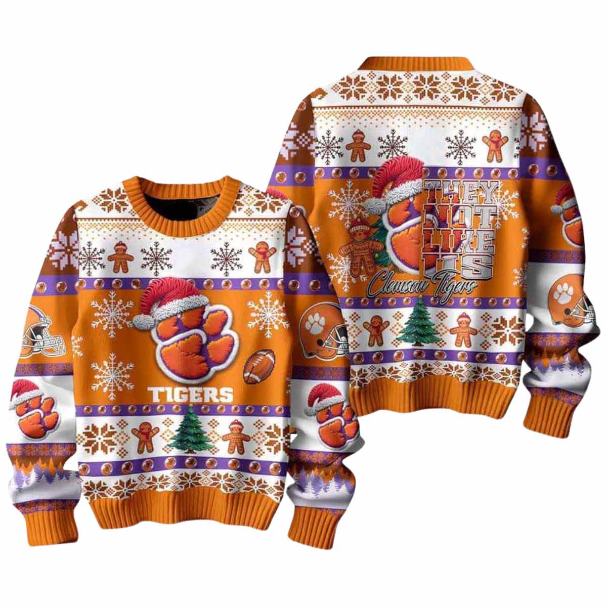 Tigers They Not Like Us Ugly Christmas Sweater Tigers They Not Like Us Ugly Christmas Sweater