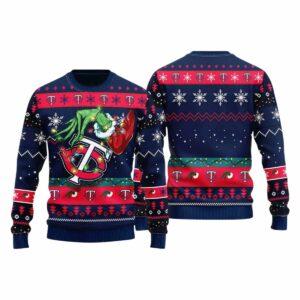 Twins Grnch Hand Ugly Christmas Sweater Twins Grnch Hand Ugly Christmas Sweater