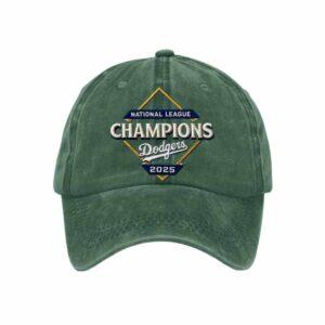 Unisex Dodgers National League Champions 2025 Print Baseball Cap