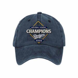 Unisex Dodgers National League Champions 2025 Print Baseball Cap 2 Unisex Dodgers National League Champions 2025 Print Baseball Cap
