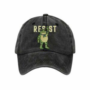 Unisex Resist Frog Print Hat