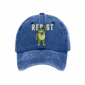 Unisex Resist Frog Print Hat