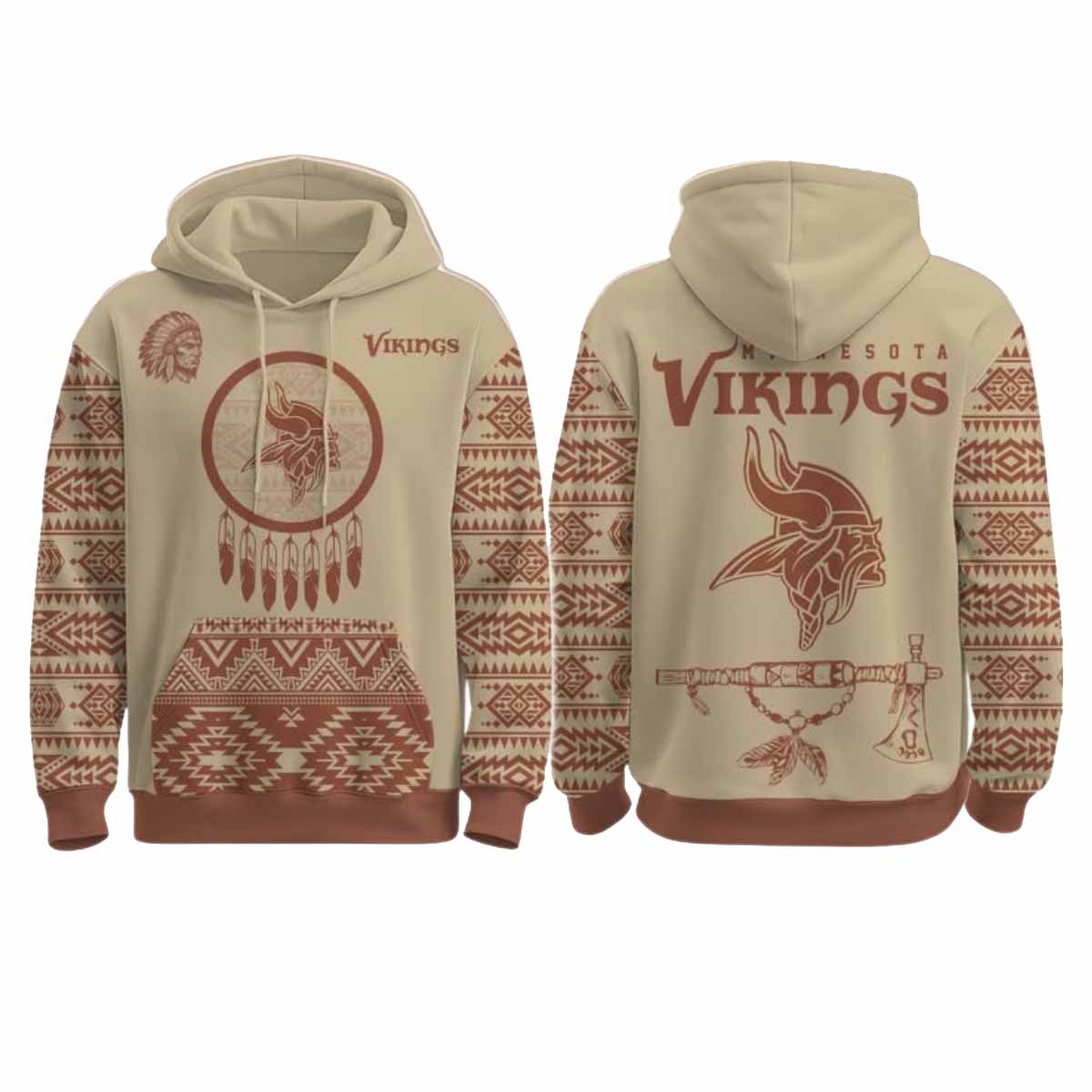 Vikings Native American Heritage Month 2025 Hoodie Vikings Native American Heritage Month 2025 Hoodie