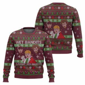 Wet Bandits Caught Red handed Home Alone Ugly Christmas Sweater