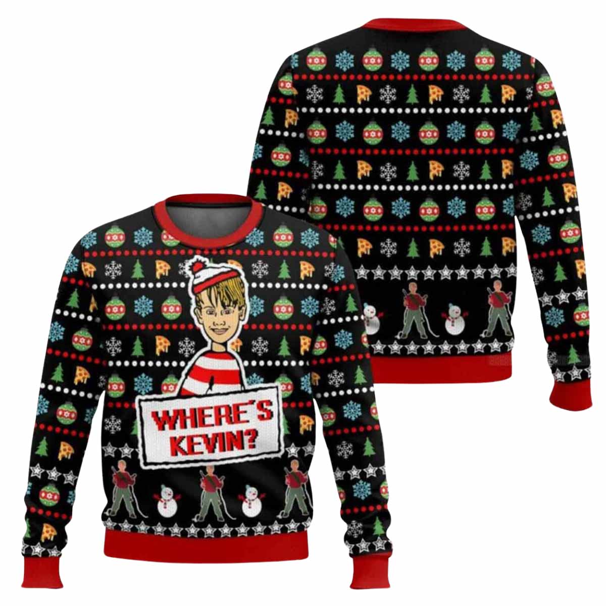 Where Is Kevin Home Alone Ugly Christmas Sweater Where Is Kevin Home Alone Ugly Christmas Sweater