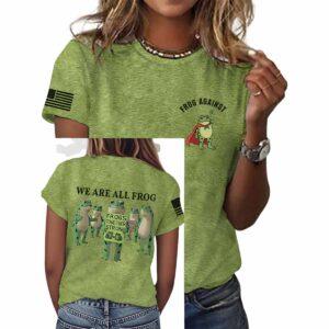 Women's Portland We Are All Frog Resist Short Sleeve T-Shirt 2 Women's Portland We Are All Frog Resist Short Sleeve T Shirt