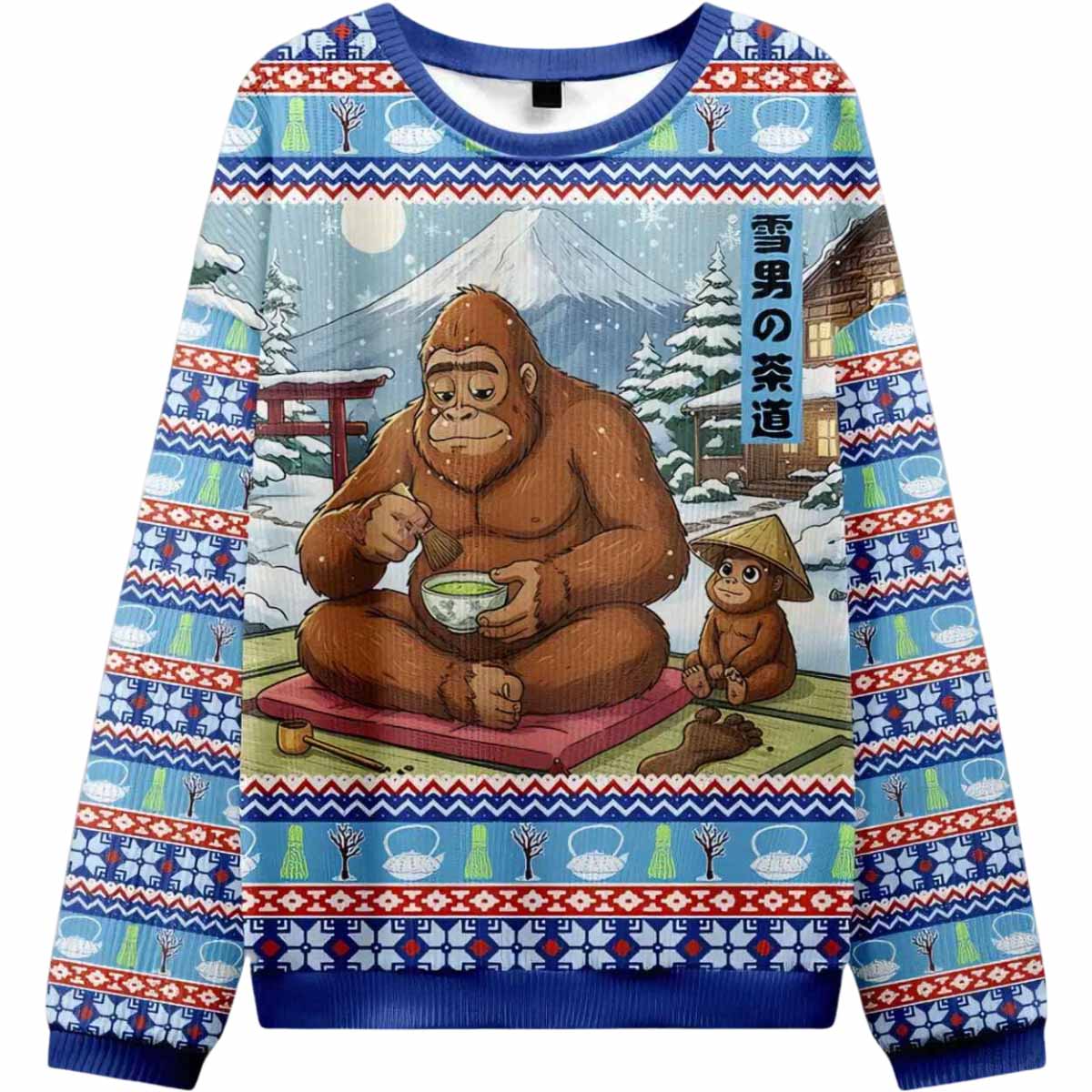 Yukio Grinds Matcha Ugly Christmas Sweater Yukio Grinds Matcha Ugly Christmas Sweater