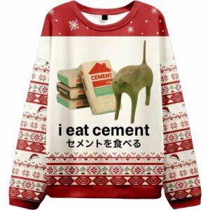 l Eat cement Ugly Christmas Sweater