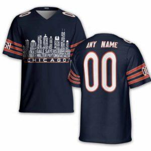 2025 Bears City Skyline Custom Football Jersey 2025 Bears City Skyline Custom Football Jersey
