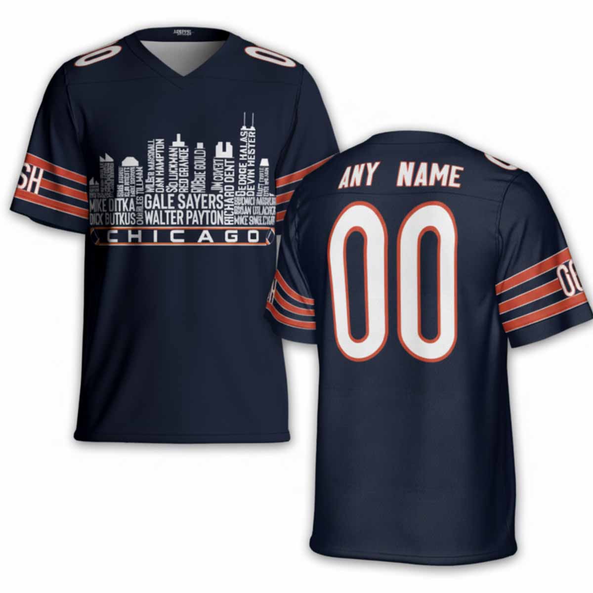 2025 Bears City Skyline Custom Football Jersey 2025 Bears City Skyline Custom Football Jersey