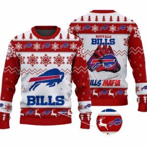 2025 Bills Mafia Christmas Ugly Sweater 1 2025 Bills Mafia Christmas Ugly Sweater