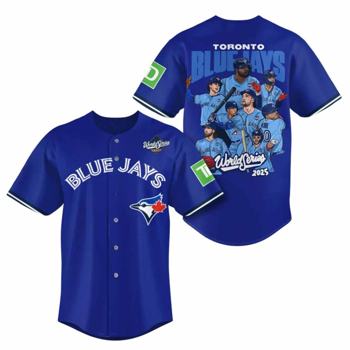 2025 Blue Jays World Series Baseball Jersey 2025 Blue Jays World Series Baseball Jersey