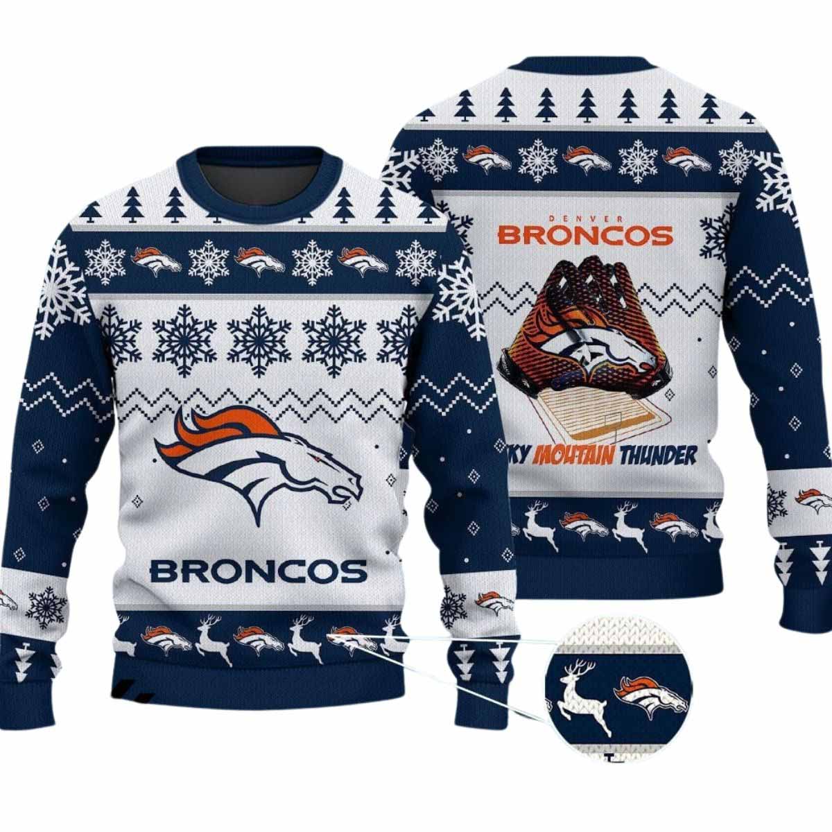 2025 Broncos Rocky Mountain Thunder Christmas Ugly Sweater 2025 Broncos Rocky Mountain Thunder Christmas Ugly Sweater
