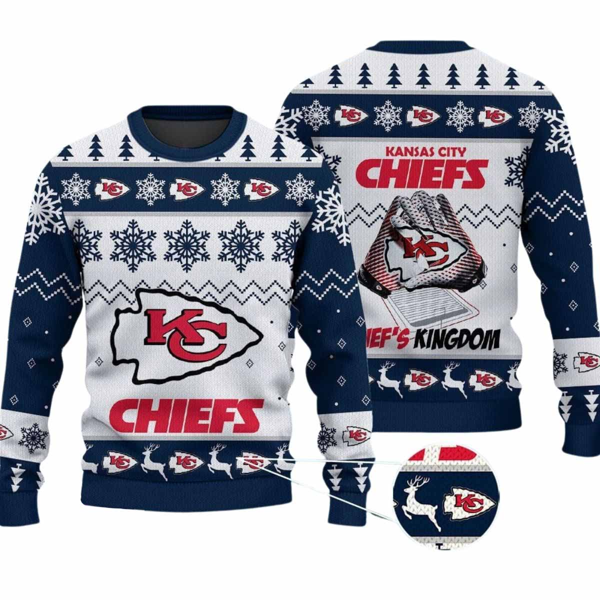 2025 Chiefs Kingdom Christmas Ugly Sweater 2025 Chiefs Kingdom Christmas Ugly Sweater