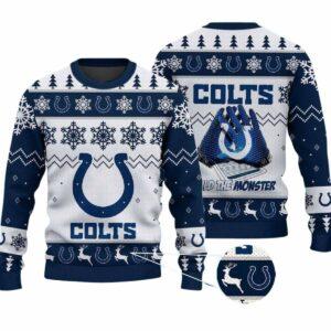 2025 Colts Build The Monster Christmas Ugly Sweater 2 2025 Colts Build The Monster Christmas Ugly Sweater