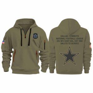 2025 Cowboys Salute To Service Quarter Zip Hoodie 2025 Cowboys Salute To Service Quarter Zip Hoodie
