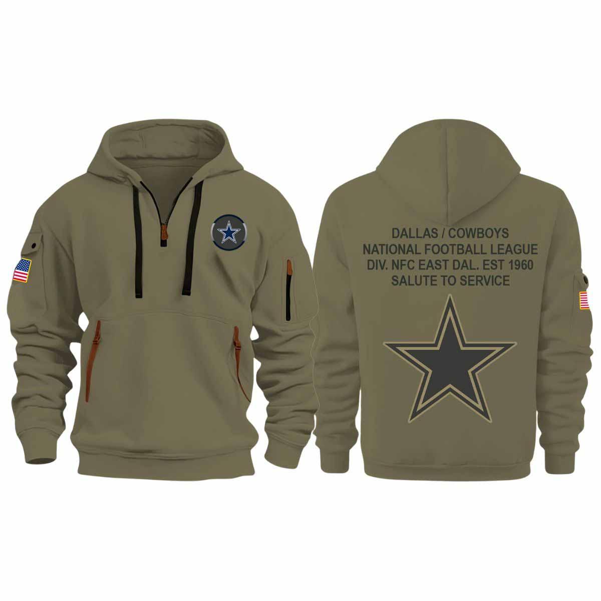 2025 Cowboys Salute To Service Quarter Zip Hoodie 2025 Cowboys Salute To Service Quarter Zip Hoodie