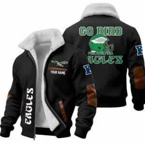 2025 Eagles Go Bird Winter Fleece Jacket 3 2025 Eagles Go Bird Winter Fleece Jacket