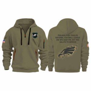 2025 Eagles Salute To Service Quarter Zip Hoodie 2025 Eagles Salute To Service Quarter Zip Hoodie